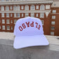White / Red Trucker - Upside Down El Paso Hat