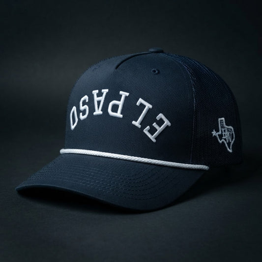 Navy Blue Trucker w/ Rope - Upside Down EP Hat