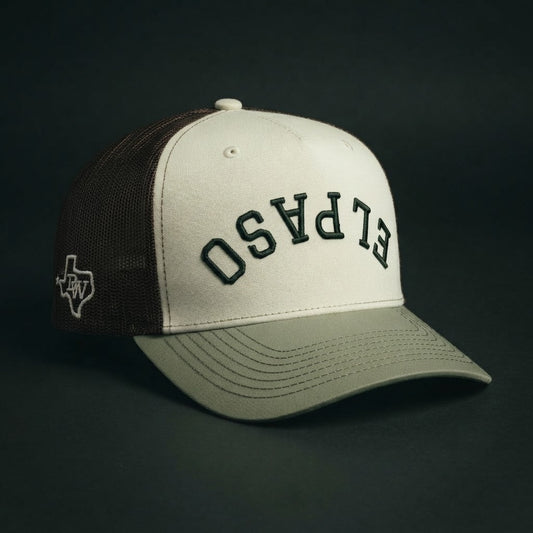 Cream/Green/Brown Trucker – Upside Down EP Hat